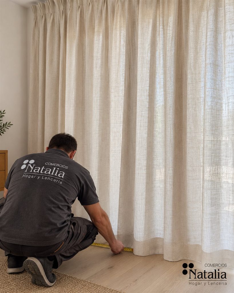 Cortina a medida: caída en crudo