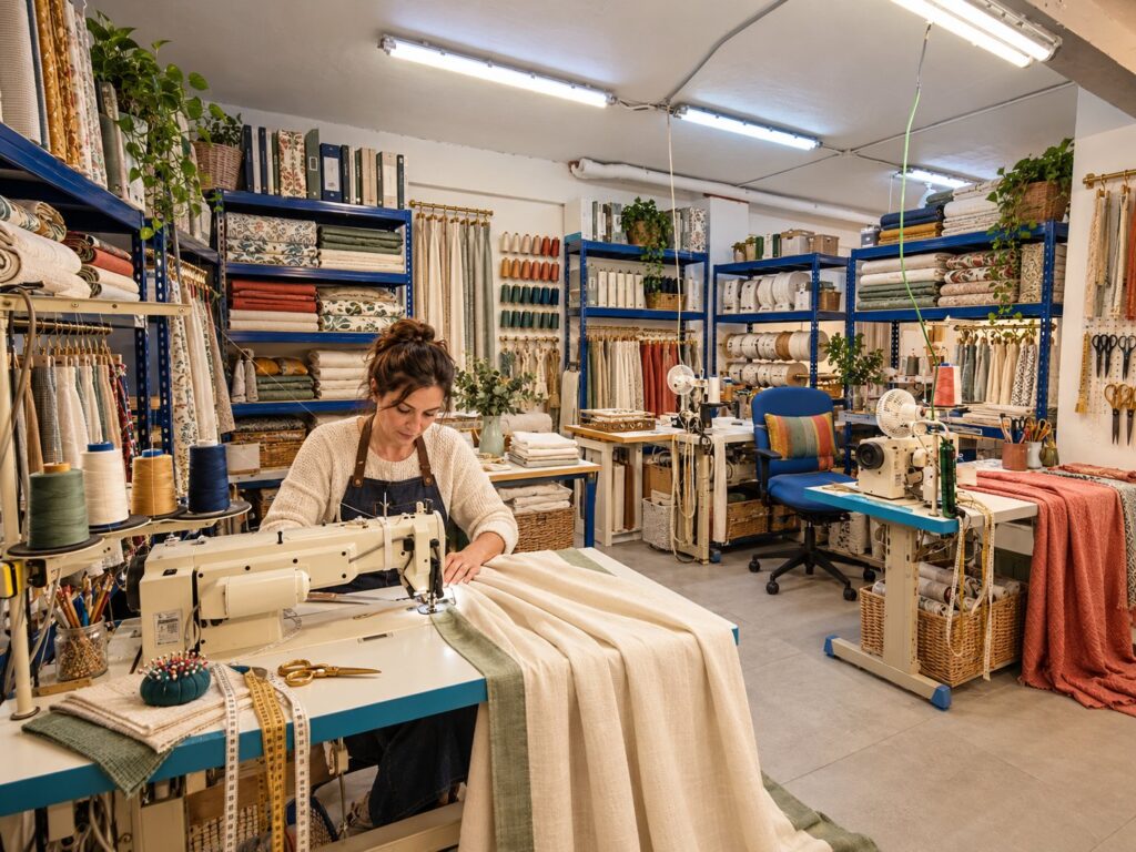 Confección de cortinas a medida en nuestro taller